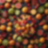 A vibrant assortment of fresh fruit arranged beautifully
