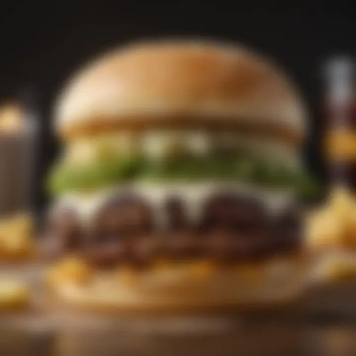 A delicious Shake Shack burger showcasing the brand's signature style