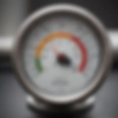 Close-up of sous vide precision thermometer