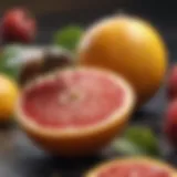 A close-up of ripe fruits attracting fruit flies