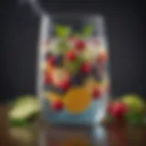 Refreshing water infused with fruits and herbs