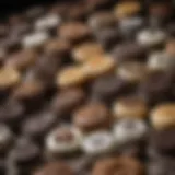 A close-up view of various stuffed Oreos showcasing different fillings.
