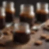 A collection of sugar-free molasses substitutes in jars