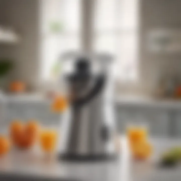 Elegant Sur la Table citrus juicer displayed on a countertop