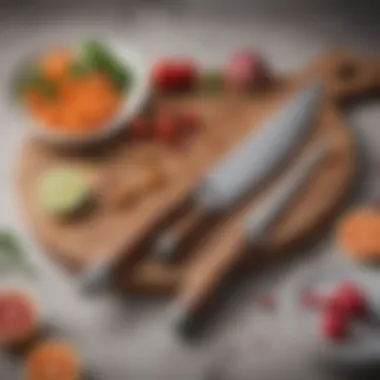 Artful Design Elements of Sur la Table Knife Set Artistic arrangement showcasing the design elements of the knife set