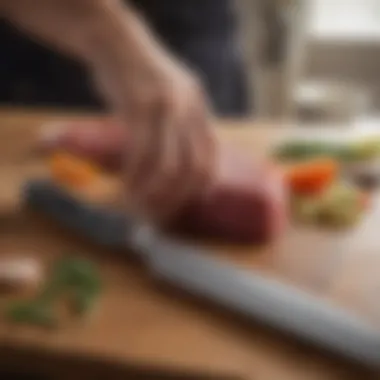 Maintenance Tips for Longevity of Sur la Table Knives Detailed view of maintenance tips for preserving knife quality