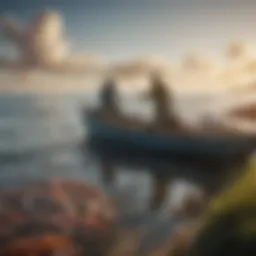A serene ocean view illustrating sustainable fishing practices.