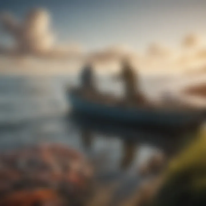 A serene ocean view illustrating sustainable fishing practices.