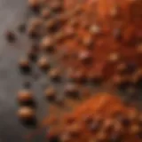 A vibrant array of spices used in tandoori masala