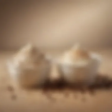 Taste comparison of traditional and fat-free coffee cream