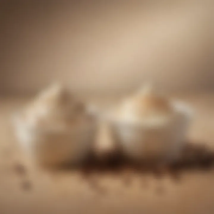 Taste comparison of traditional and fat-free coffee cream