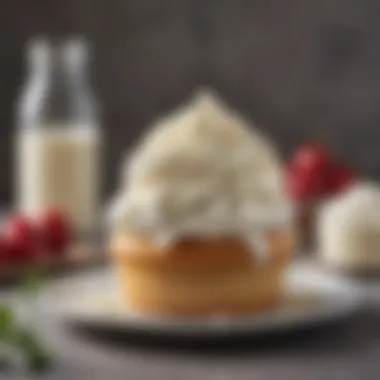Quality Ingredients for Cream Cheese Frosting Selection of high-quality ingredients for cream cheese frosting