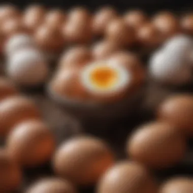 Exploring the Origins of Raised Eggs The origins of raised eggs depicted through traditional farming practices