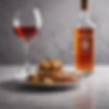 A visual representation of perfect food pairings that complement cognac