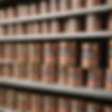Sustainable Choices in Canned Tuna Eco-friendly certified canned tuna products on a store shelf