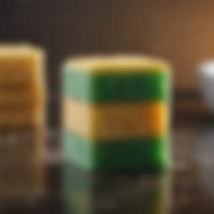 An eco-friendly sponge in a natural setting