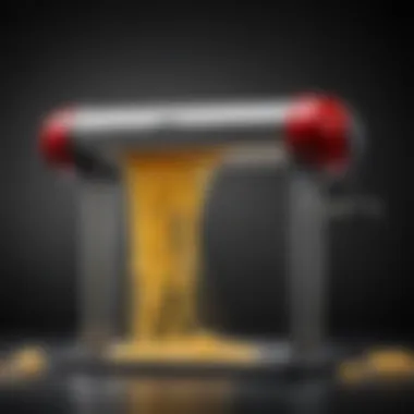 Modern Spaghetti Press Design Elegant design of a modern spaghetti press showcasing its sleek features