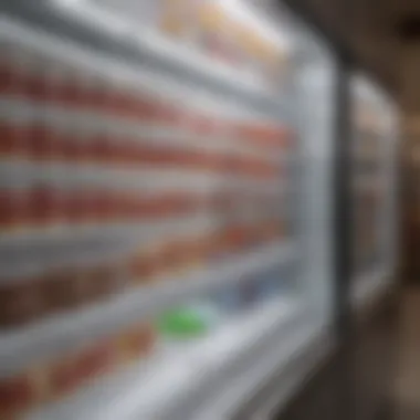 Labeling system for frozen items showcasing clarity and order