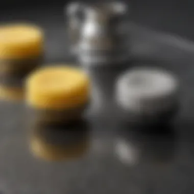 Comparative Analysis of Cleaning Tools A comparison image displaying stainless steel scrubbies next to traditional sponges.