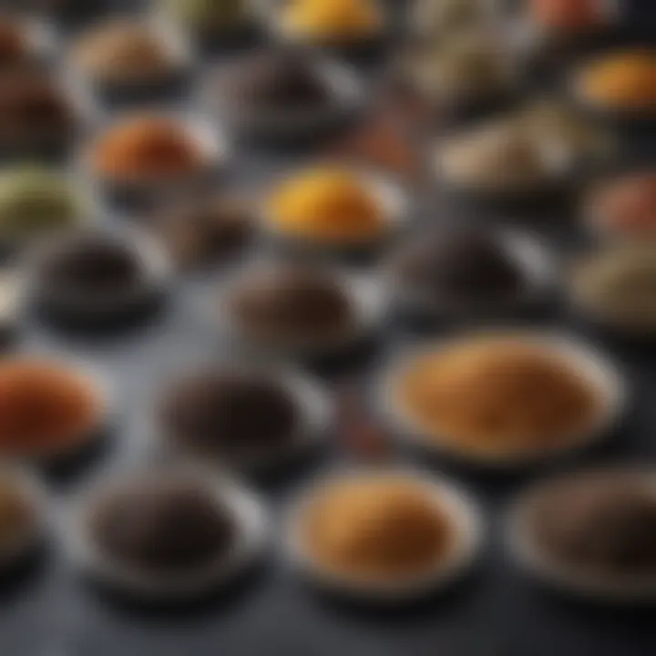 Elegant assortment of black tea blends