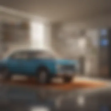 Automated Cleaning Solutions for Dust Management A futuristic home equipped with automated dust cleaning technology