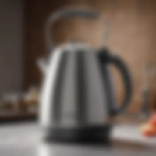 Elegantly designed kettle with a sleek finish