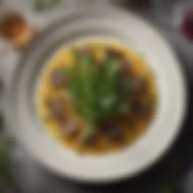 Bitter herbs on a Seder plate