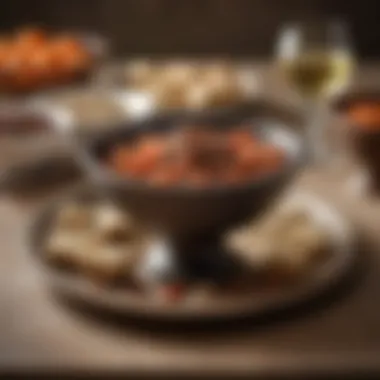 Charoset: Symbol of the Mortar Used by Hebrew Slaves Charoset dish at the Seder table