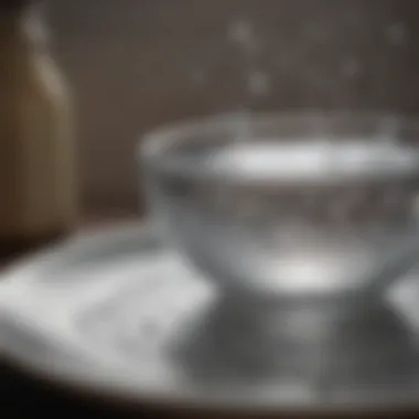 Water Spots on Clean Dishware Close-up of water spots on clean dishware