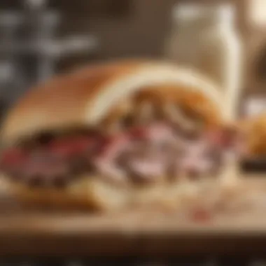 The Foundation: Hoagie Roll Freshly baked hoagie roll, a key component of cheesesteak