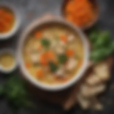 Nutritional Ingredients for Wellbeing Ingredients showcasing the health benefits of chicken noodle soup