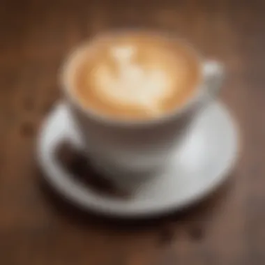A cultural representation of decaf coffee in various settings