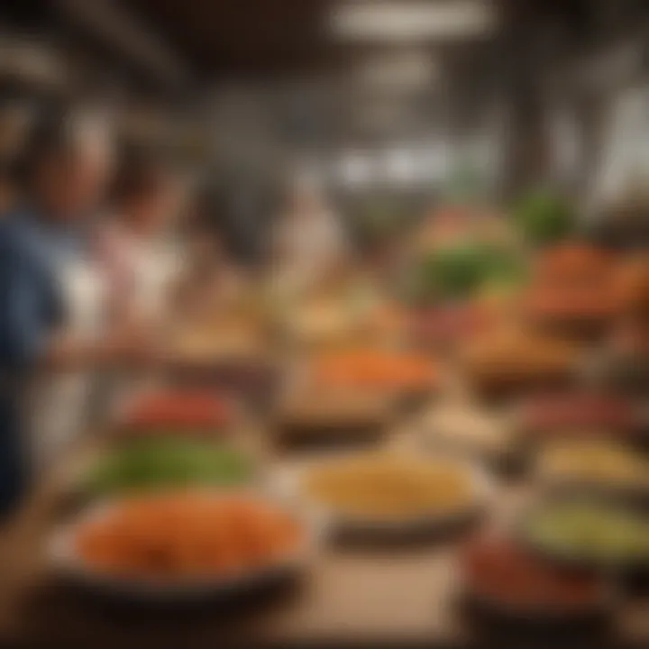 Artistic representation of historical milestones in the evolution of food cooperatives.