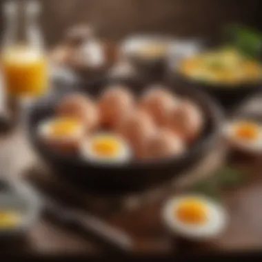 Culinary Applications of Free Range Eggs A gourmet dish featuring free range eggs as a key ingredient