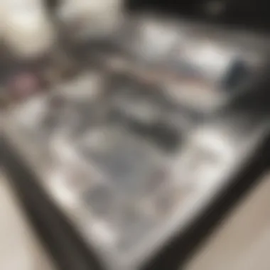 Bedroom Drawer Organization An organized bedroom drawer with neatly folded clothing