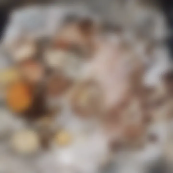 An array of spices commonly used with masoor dal