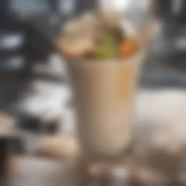 Visually Appealing Layered Overnight Oats A beautifully layered glass of overnight oats showcasing texture and color