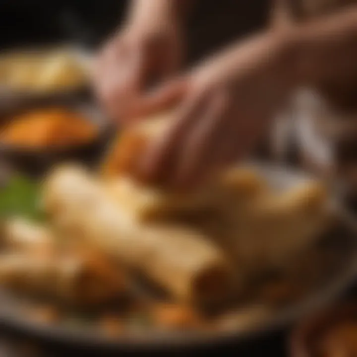 Tamales being placed in the olla vaporera for steaming