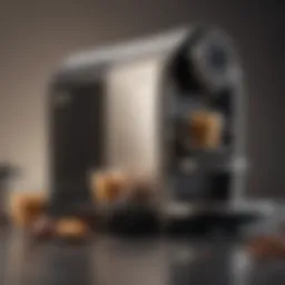 Elegant universal coffee pod machine showcasing its modern design