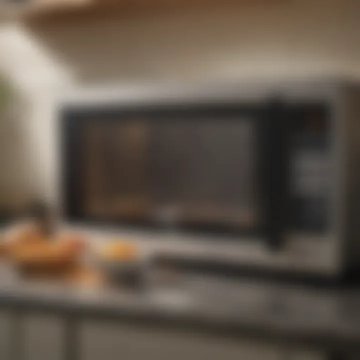 Microwave interior after cleaning with vinegar