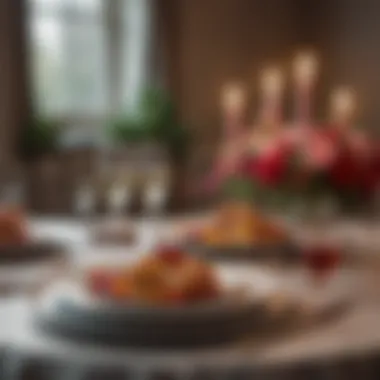 Romantic Table Aesthetics Elegant table setting for a romantic dinner