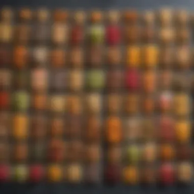 Diverse Vegan Snack Offerings An assortment of colorful vegan snacks displayed in eco-friendly packaging