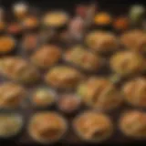 A colorful array of Taco Bell's vegetarian menu options presented on a table