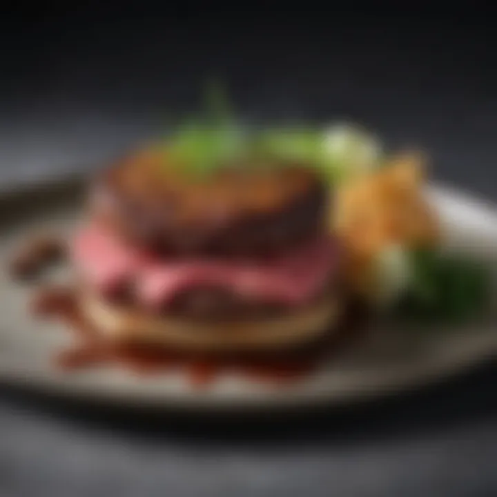 A selection of quality ingredients paired with Wagyu patties for an exquisite meal