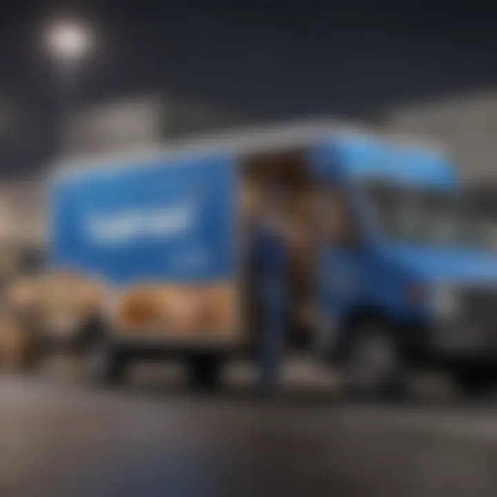 Walmart delivery vehicle showcasing the service in action