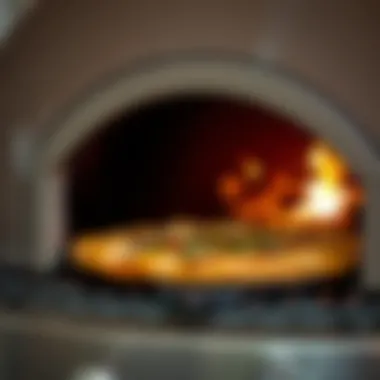 Deliciously cooked pizza emerging from the Weber Gas Pizza Oven with a perfectly charred crust