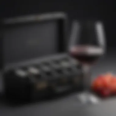 Elegant Zalto wine glasses showcased in a travel case